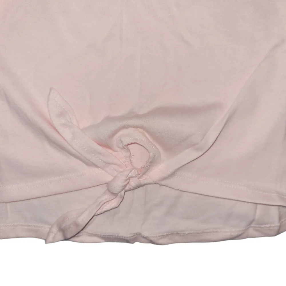 Girls Justice Pink Green Long Sleeve Shirt Size L